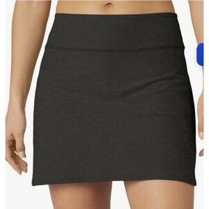 EUC Beyond yoga spacedye movement skort DARKEST NIGHT BLACK womens M